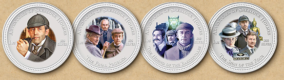 Монеты с Шерлоком Холмсом